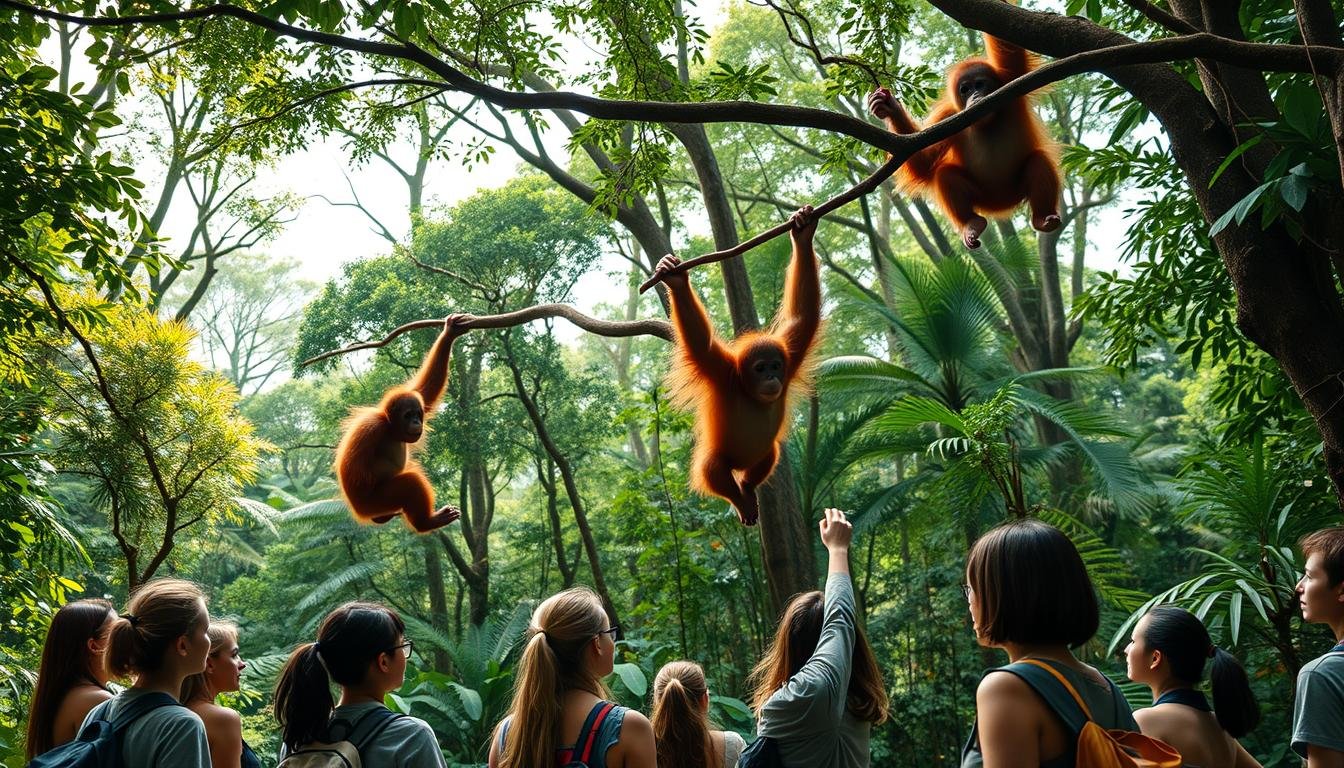 Mahasiswa terlibat dalam proyek konservasi orangutan