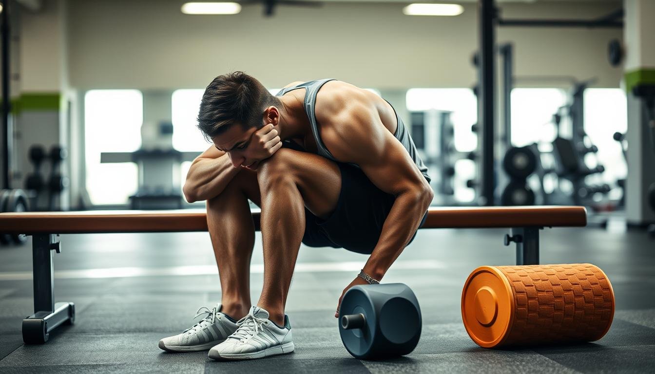 Atlet melakukan recovery otot dan mental setelah latihan berat