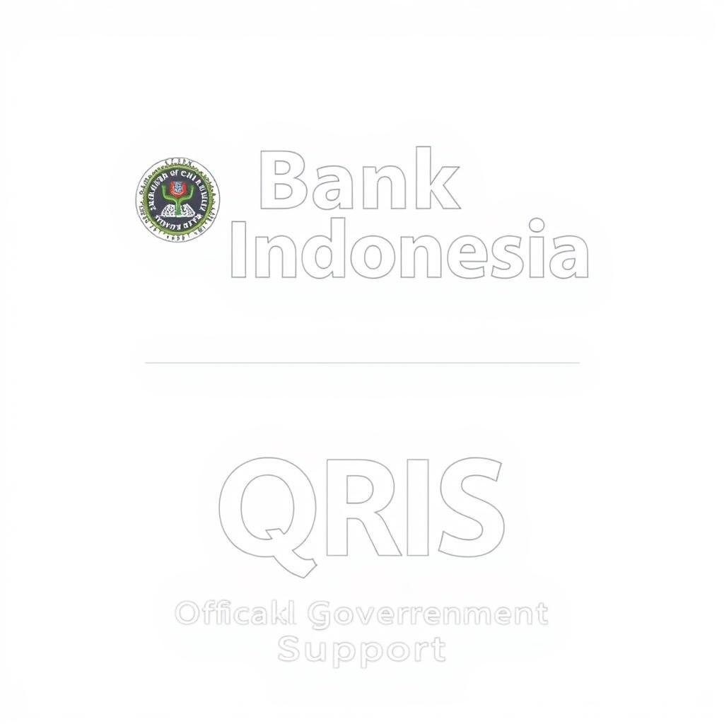 Logo Bank Indonesia dan QRIS Logo Bank Indonesia dan QRIS