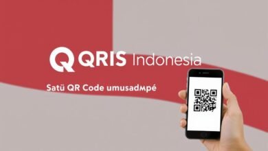 Logo QRIS Indonesia dengan tagline Satu QR Code untuk Semua Pembayaran