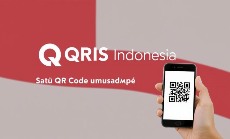 Logo QRIS Indonesia dengan tagline Satu QR Code untuk Semua Pembayaran