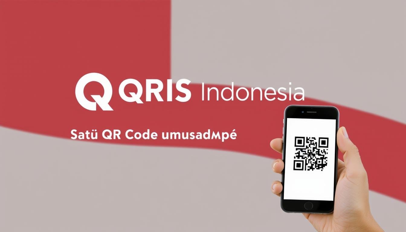 Logo QRIS Indonesia dengan tagline Satu QR Code untuk Semua Pembayaran