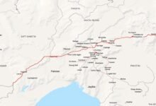 Peta wilayah Kashmir yang menunjukkan Line of Control antara India dan Pakistan