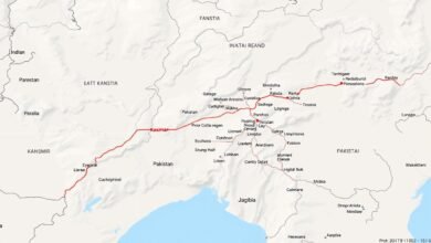 Peta wilayah Kashmir yang menunjukkan Line of Control antara India dan Pakistan
