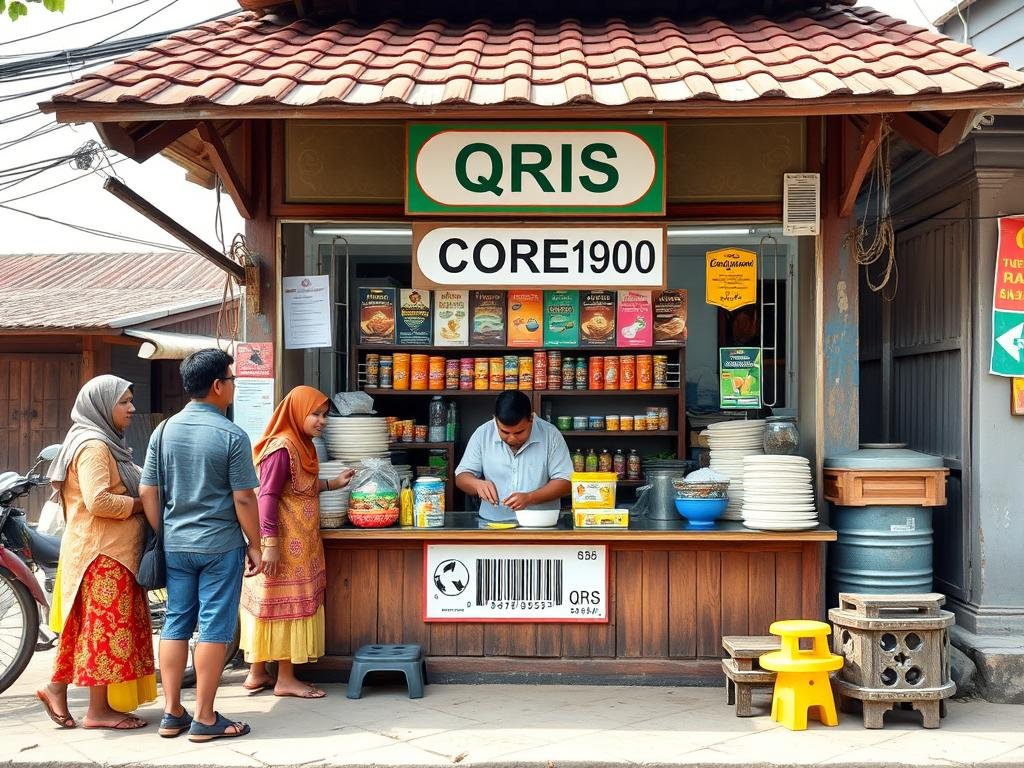 QRIS di warung tradisional QRIS di warung tradisional