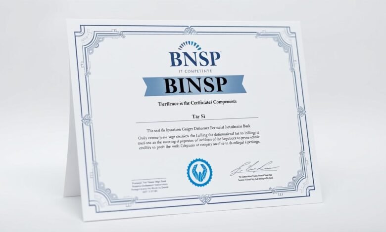 sertifikat kompetensi BNSP IT